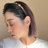 Gold Rainbow Studs Headband