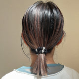 Silk Studs Pony Black Silver