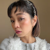 Narrow Grey Teddy Headband