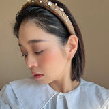 Slender Headband Brown Gold