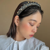 Slender Headband Dark Grey Gold