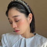 Slender Headband Dark Grey Gold