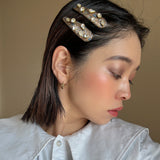 Hair Pin Brown Gold