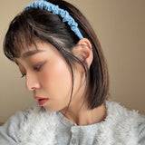 Gather Headband Light Blue Denim