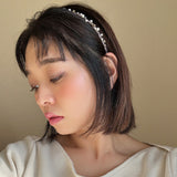 Grey Pearl Headband