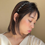 Black Bijou Flower Headband