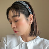 Thin Headband Snake Denim Red Heart