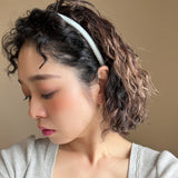 2 Tone Velvet Headband Lt.blue