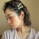 Green Studs Hair Pin