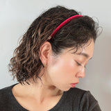 Tight Headband Red Lame