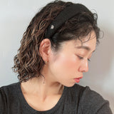 Thin Headband Black Hemp