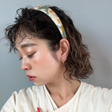Thin Headband White Marble