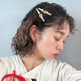 Green Pearl Hair Pin