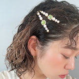 Green Pearl Hair Pin