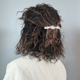 Clear White Flower Barrette