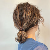 Silk Pony Brown Navy