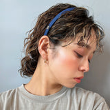 Nylon Navy Slim Headband