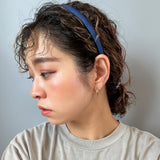 Nylon Navy Slim Headband
