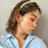 Pink Watercolor Gather Headband