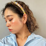 Pink Watercolor Gather Headband