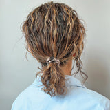 Grey Watercolor Mini Scrunchie