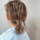 Grey Watercolor Mini Scrunchie