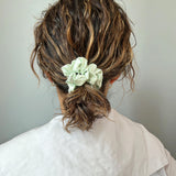 Lime Green Silky Satin Mini Pony