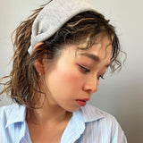 Wide Headband Lt Grey Cotton