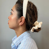 Off White Cotton Scrunchie