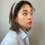 Thin Headband Grey Cotton