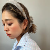 Grey Cotton Scrunchie
