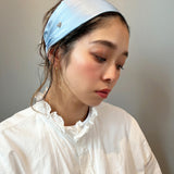 Lt.Blue Silk Turban Headband