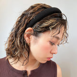 Black Luxe Mesh Slender Headband