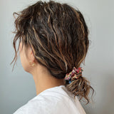 Watercolor Flower Mini Scrunchie