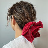 Red Kira Shuriken Scrunchie