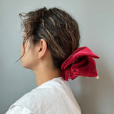 Red Kira Shuriken Scrunchie