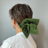 Green Lame Shuriken Scrunchie