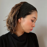 Black Lame Headband