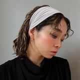 White grey Lame Headband