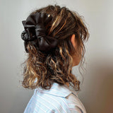 Black Ribbon Silky Hair Clip