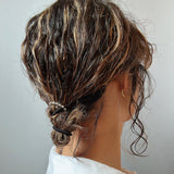 Silver Line Studs Hair Pony