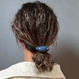 Marble Blue Stone Hair Pony