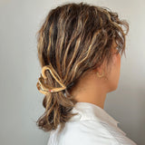 Metal Gold Heart Clip