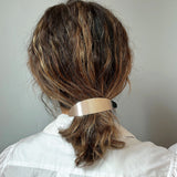 Big Metal Silver Barrette