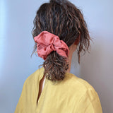 Terracotta Rose Scrunchie