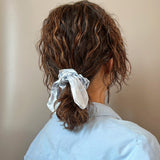 Sky Blue Ribbon Scrunchie