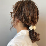 Cream White Big Pearl Hair Clip