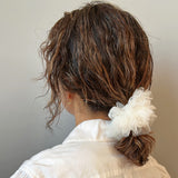White Tutu Frill Scrunchie