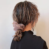Chacoal Tulle with Camo Double Scrunchie