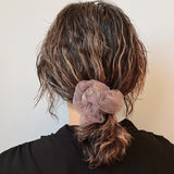 Chacoal Tulle with Camo Double Scrunchie